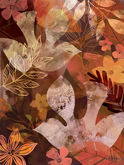 Cat Thurman Designs CTD112 - CTD112 - Dove Floral - 12x16 Abstract, Dove, Bird, Flowers, Greenery, Fall Colors, Contemporary from Penny Lane