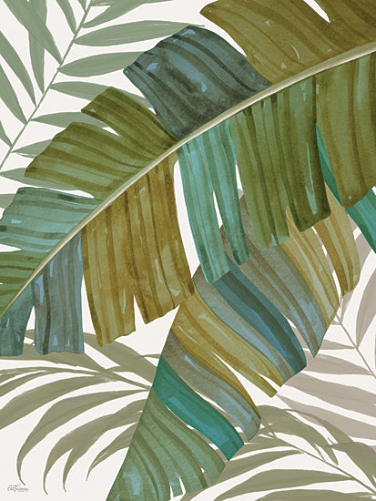 Cat Thurman Designs CTD142 - CTD142 - Watercolor Banana Leaves 1 - 12x16 Tropical, Banana Leaves, Greenery, Coastal, Botanical from Penny Lane