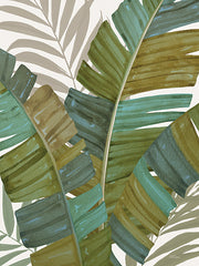 CTD143 - Watercolor Banana Leaves 2 - 12x16