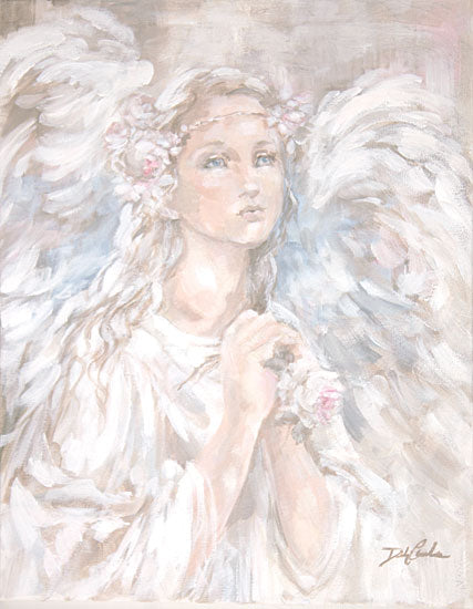 Debi Coules DC119 - DC119 - Heaven's Angel - 12x16 Angel, Flower, Love, Religious, Woman from Penny Lane
