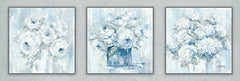 DC124A - Trio of White Florals - 36x12