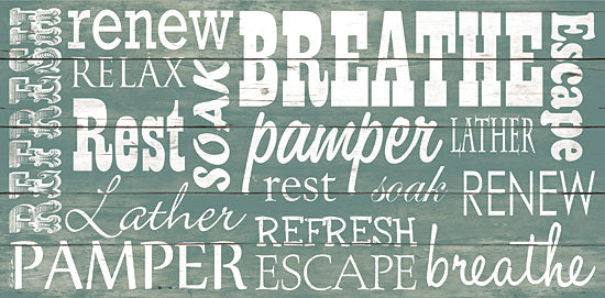 Dee Dee DD1461 - Bathroom Typography - Refresh, Bubbles, Bath from Penny Lane Publishing