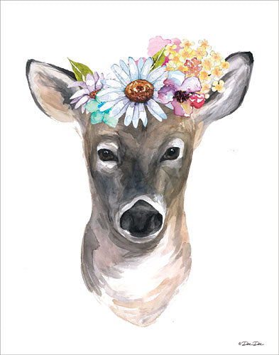 Dee Dee DD1608 - Deer with Flowers - Deer, Flowers from Penny Lane Publishing