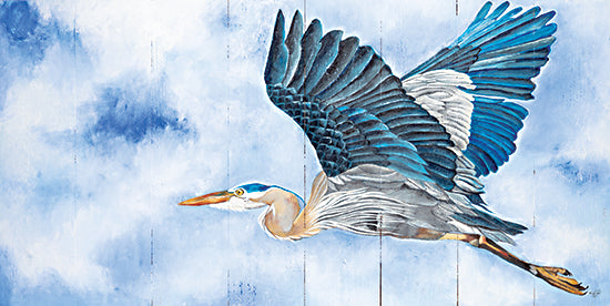 Diane Fifer DF155 - DF155 - Spread Your Wings - 18x9 Heron, Blue Heron, Bird from Penny Lane