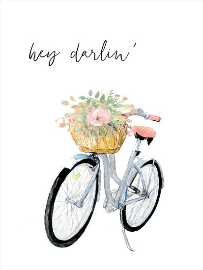 Dogwood Portfolio DOG149 - DOG149 - Hey Darlin' Bicycle - 12x18 Bicycle, Bike, Flowers, Flowers in Basket, Signs from Penny Lane
