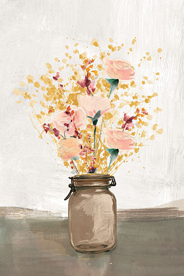 Dogwood Portfolio DOG164 - DOG164 - Amber Dreams - 12x18 Flowers, Jar, Country, Pink Flowers from Penny Lane