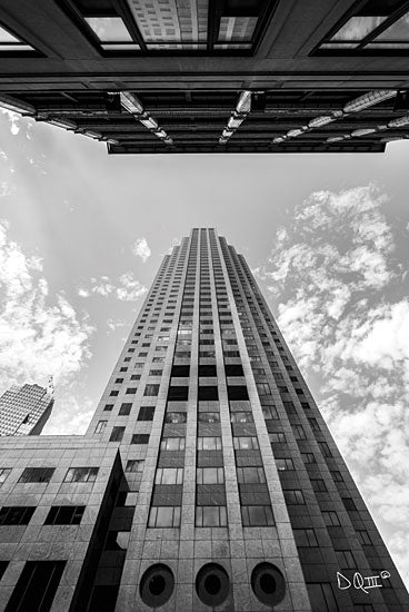 Donnie Quillen DQ151 - DQ151 - Looking Up - 12x18 Photography, Black & White, Buildings, Downtown from Penny Lane