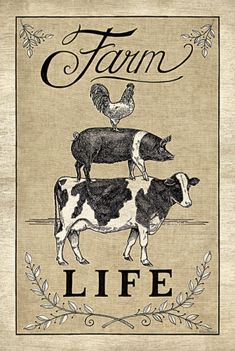 Deb Strain DS1451 - Farm Life - Country, Rooster, Cow, Pig, Signs from Penny Lane Publishing