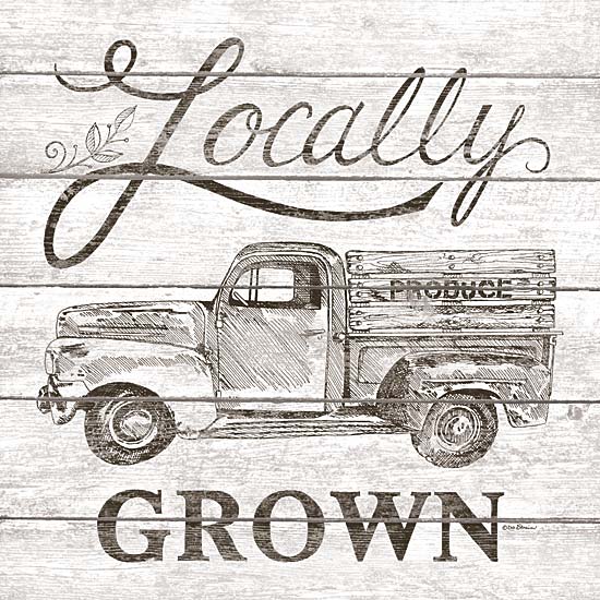 Deb Strain DS1567 - Locally Grown - Truck, Farm, Sepia from Penny Lane Publishing