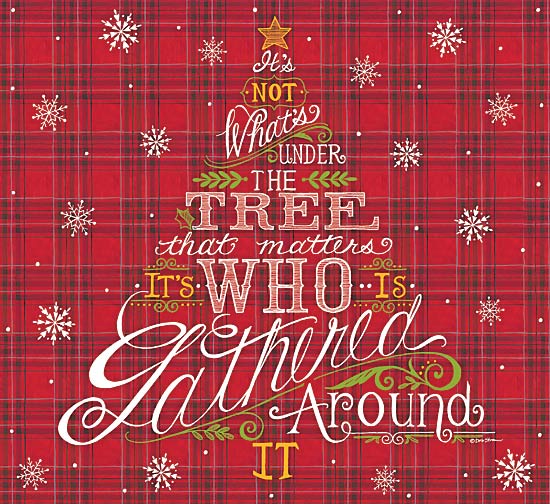 Deb Strain DS1572 - Gathered Around - Plaid, Holiday, Tree, Inspirational from Penny Lane Publishing