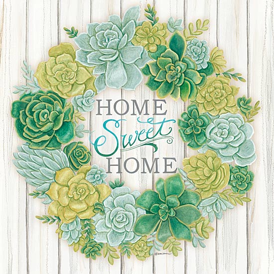 Deb Strain DS1574 - Succulent Wreath - Wreath, Succulents, Signs, Inspirational from Penny Lane Publishing