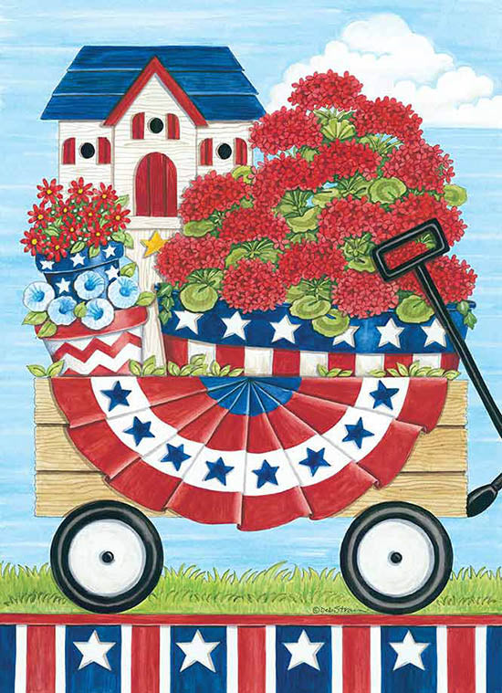 Deb Strain Licensing DS1805 - DS1805 - Patriotic Flower Wagon - 0  from Penny Lane
