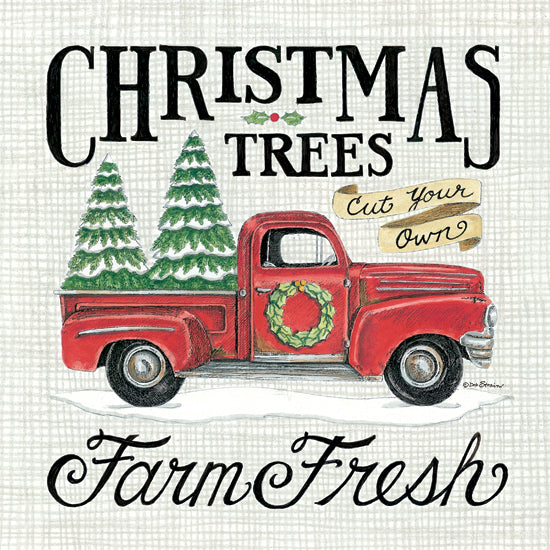 Deb Strain DS1825 - DS1825 - Christmas Trees Farm Fresh - 12x12 Christmas Trees, Tree Farm, Red Truck, Farm Fresh, Signs from Penny Lane
