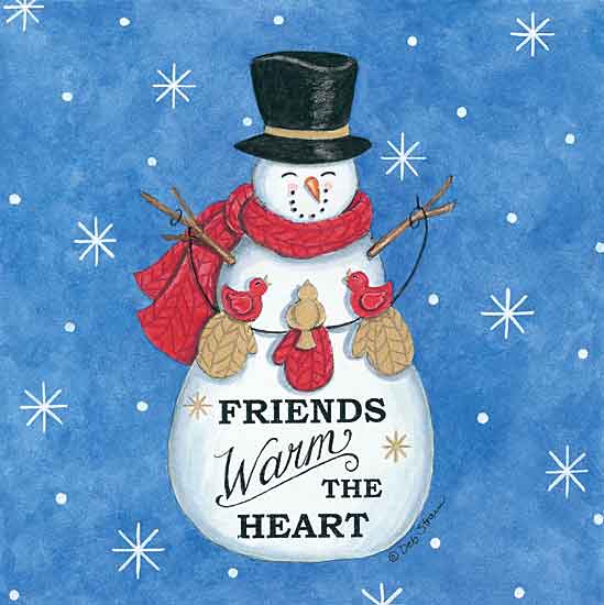 Deb Strain DS1869 - DS1869 - Friends Snowman - 12x12 Signs, Typography, Snowman, Birds, Mittens from Penny Lane