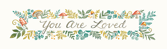 Deb Strain DS1964A - DS1964A - You Are Loved - 36x6 You Are Loved, Woodland, Mushrooms, Greenery, Signs from Penny Lane