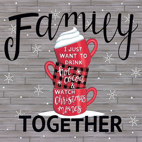 Deb Strain DS2035 - DS2035 - Family Together - 12x12 Family, Winter, Mugs, Cocoa, Holidays, Lodge, Family Time, Signs from Penny Lane