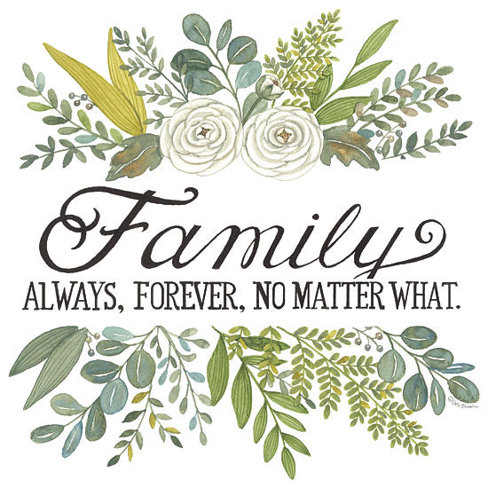Deb Strain DS2041 - DS2041 - Family Always, Forever - 12x12 Family, Flowers, Greenery, Typography, Signs from Penny Lane