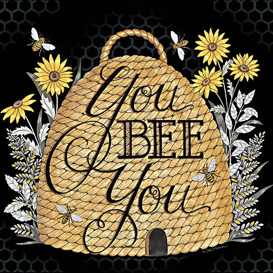 Deb Strain DS2054 - DS2054 - You Bee You - 12x12 You Be You, Whimsical, Bees, Flowers, Hives, Motivational, Typography, Signs from Penny Lane
