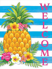 DS2238 - Welcome Floral Pineapple - 12x16