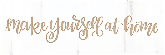 Imperfect Dust DUST1030A - DUST1030A - Make Yourself at Home - 36x12 Inspirational, Home, Make Yourself at Home, Typography, Signs, Textual Art, Neutral Palette from Penny Lane