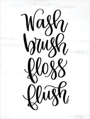 DUST1042 - Wash, Brush, Floss, Flush - 12x16