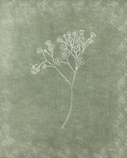 Imperfect Dust DUST1085 - DUST1085 - Floral II - 12x16 Flowers, White Flowers, Sketch, Drawing Print, Green & White, Rustic, Botanical from Penny Lane