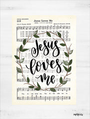 DUST434 - Jesus Loves Me Hymn   - 12x16