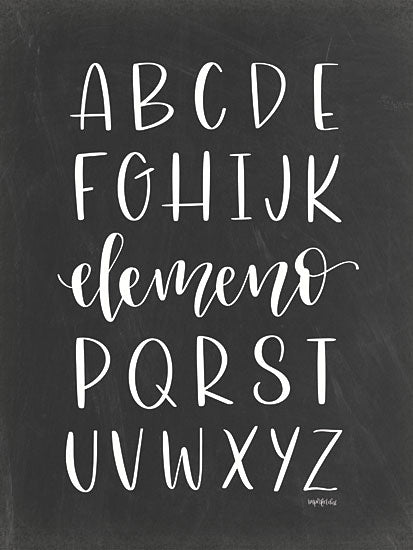 Imperfect Dust DUST437 - DUST437 - Elemeno   - 12x16 Alphabet, Blackboard, Chalkboard, Black & White, Children, Humorous, Signs from Penny Lane