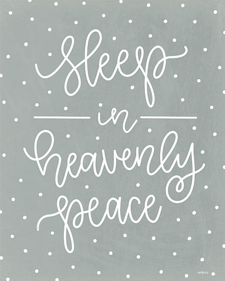 Imperfect Dust DUST486 - DUST486 - Heavenly Peace   - 12x16 Sleep in Heavenly Piece, Blue and White, Polka Dots, Holidays, Christmas from Penny Lane