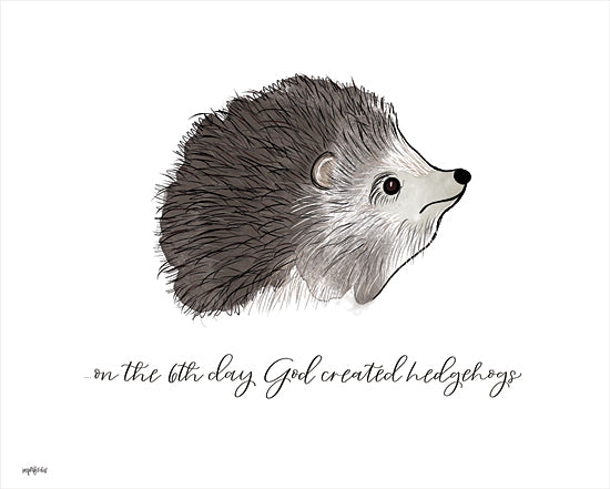 Imperfect Dust DUST541 - DUST541 - God Created Hedgehogs  - 16x12 Hedgehogs, God Created, Calligraphy, Signs from Penny Lane