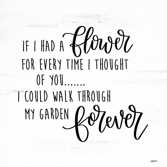 Imperfect Dust DUST586 - DUST586 - If I Had a Flower - 12x12 Flower, Garden, Thoughtful, Calligraphy, Loving, Signs from Penny Lane