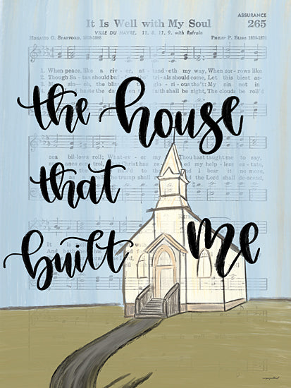 Imperfect Dust DUST600 - DUST600 - The House That Built Me - 12x16 The House That Built Me, Church, Sheet Music, Religious Song, Calligraphy, Signs from Penny Lane