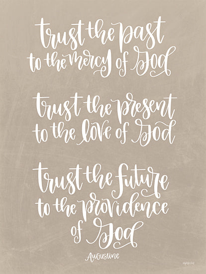 Imperfect Dust DUST610 - DUST610 - Trust - 12x16 Trust in the Lord, Quote, Augustine, Calligraphy, Signs from Penny Lane