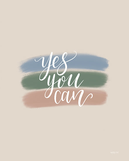 Imperfect Dust DUST615 - DUST615 - Yes You Can - 12x12 Yes You Can, Motivational, Calligraphy, Signs from Penny Lane