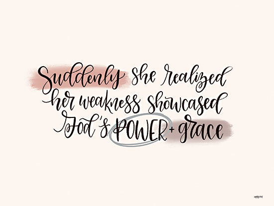 Imperfect Dust DUST616 - DUST616 - Power and Grace - 16x12 Power & Grace, Motivational, Girl Power, Tween from Penny Lane