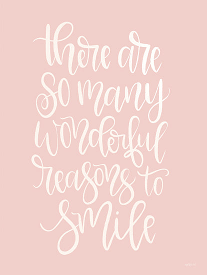 Imperfect Dust DUST617 - DUST617 - Reasons to Smile - 12x16 Reasons to Smile, Pink & White, Motivational, Tween, Signs from Penny Lane