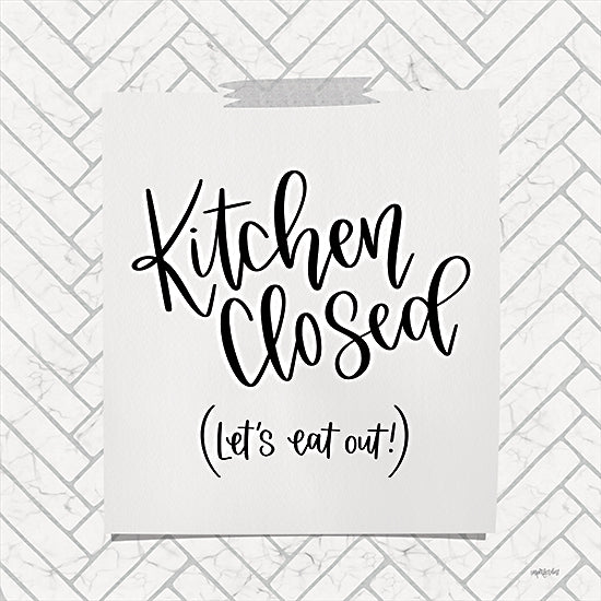 Imperfect Dust DUST677 - DUST677 - Kitchen Closed - 12x12 Kitchen Closed, Kitchen, Humorous, Chevron, Patterns, Signs from Penny Lane