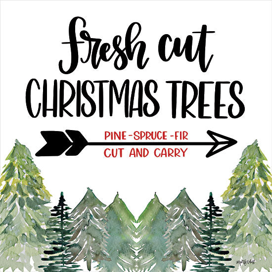Imperfect Dust DUST729 - DUST729 - Fresh Cut Christmas Trees - 12x12 Fresh Cut Christmas Trees, Tree Farm, Christmas Trees, Christmas, Arrow, Signs from Penny Lane