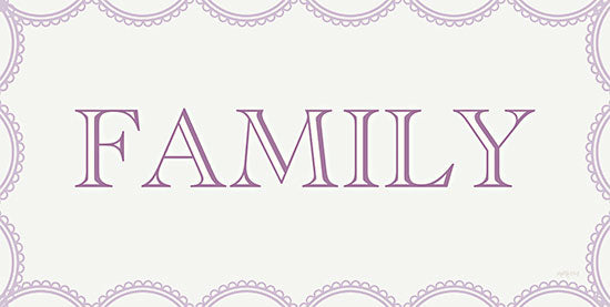 Imperfect Dust DUST765 - DUST765 - Lilac Family - 18x9 Family, Signs, Purple and White from Penny Lane
