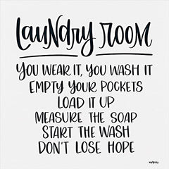 DUST827 - Laundry Room Rules - 12x12