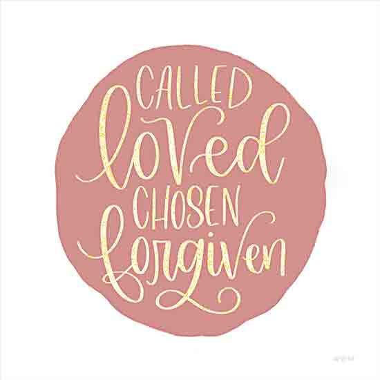 Imperfect Dust DUST878 - DUST878 - Called, Loved, Chosen, Forgiven - 12x12 Called, Loved, Chosen, Forgiven, Calligraphy, Signs from Penny Lane