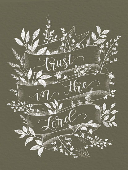 Imperfect Dust DUST967 - DUST967 - Trust in the Lord - 12x16 Trust in the Lord, Greenery, Banner, Religious, Typography, Signs from Penny Lane