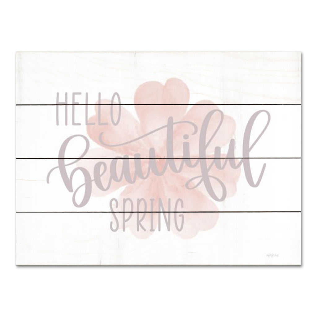 Imperfect Dust DUST983PAL - DUST983PAL - Hello Beautiful Spring (flower) - 16x12 Hell Beautiful Spring, Spring, Springtime, Flower, Pink Flowers, Typography, Signs from Penny Lane
