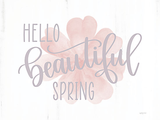 Imperfect Dust DUST983 - DUST983 - Hello Beautiful Spring (flower) - 16x12 Hell Beautiful Spring, Spring, Springtime, Flower, Pink Flowers, Typography, Signs from Penny Lane