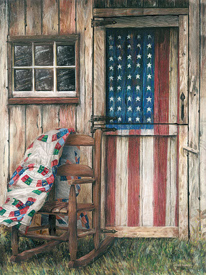 Ed Wargo ED180 - American Rocker - American Flag, Rocker, USA, Quilt from Penny Lane Publishing