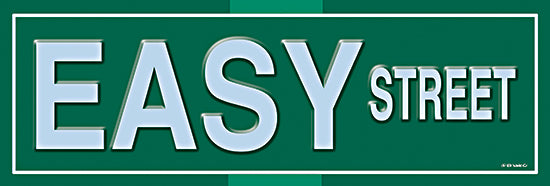 Ed Wargo ED431 - ED431 - Easy Street - 18x6 East Street, Green & White, Street Sign, Signs from Penny Lane