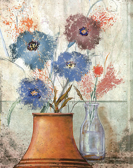 Ed Wargo ED440 - ED440 - Floral Dream II - 12x16 Flowers, Blue Flowers, Vase, Abstract, Bouquet from Penny Lane