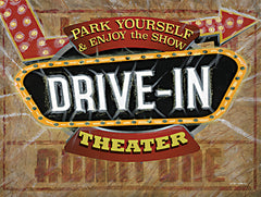 ED484 - Vintage Drive In Theater Sign - 16x12