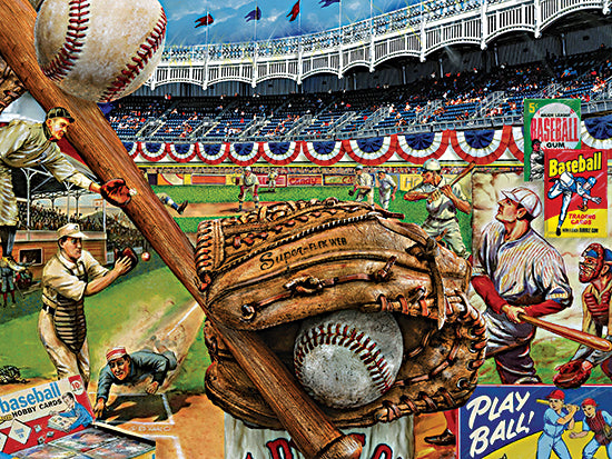 Ed Wargo ED486 - ED486 - Vintage Baseball - 16x12 Sports, Baseball, Baseball Icons, Bats, Balls, Players, Umpires, Players, Stadium, Baseball Cards, Baseball Glove,, Typography, Signs, Vintage, Retro, Colorful, Masculine, Summer from Penny Lane
