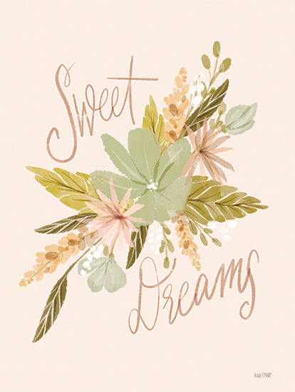 House Fenway FEN1014 - FEN1014 - Sweet Dreams Flowers - 12x16 Inspirational, Sweet Dreams, Typography, Signs, Textual Art, Flowers, Greenery, Bedroom, Cottage/Country from Penny Lane